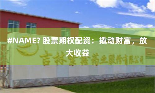 #NAME? 股票期权配资：撬动财富，放大收益